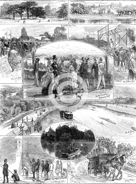 Holiday time at Richmond, 1874. Creator: Unknown.
