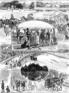 Holiday time at Richmond, 1874. Creator: Unknown