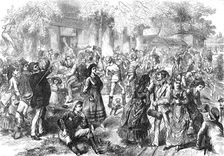 Holiday amusements of the Parisians at Bougival, 1872. Creator: Unknown