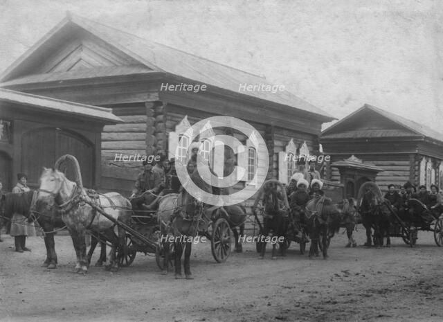 Holiday festivities, 1900. Creator: Unknown.