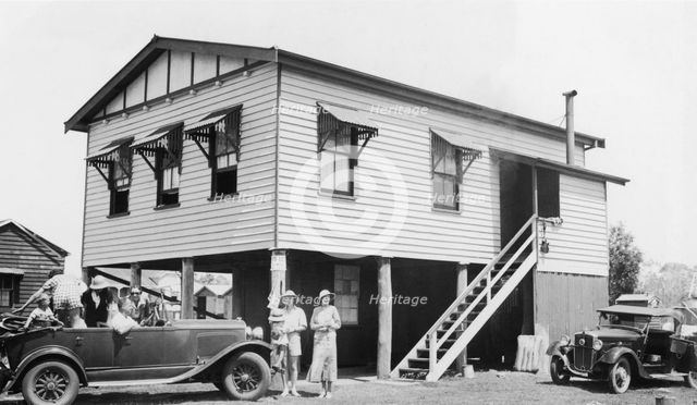 Holiday house, Maroochydore, Queensland, 1936. Creator: Jack Bain.