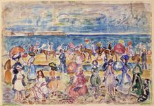 Holiday in New England, ca. 1910-1911. Creator: Maurice Brazil Prendergast