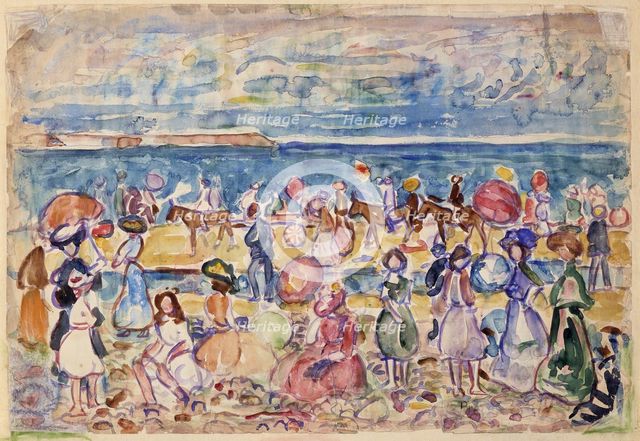 Holiday in New England, ca. 1910-1911. Creator: Maurice Brazil Prendergast.