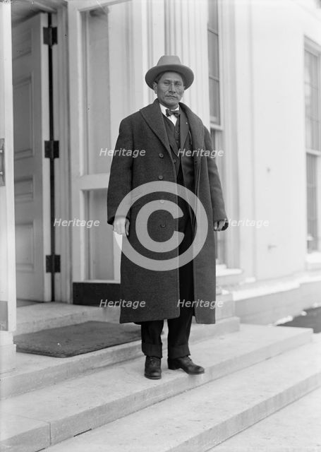 Hollow Horn Bear, Jr. at White House, 1914. Creator: Harris & Ewing.