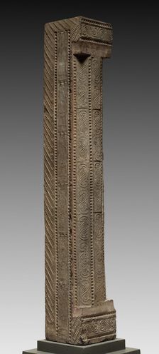 Hollow Tile: Column from Tomb-Chamber Doorway, 2nd Century. Creator: Unknown