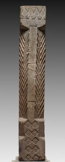 Hollow Tile: Column from Tomb-Chamber Doorway, 2nd Century. Creator: Unknown