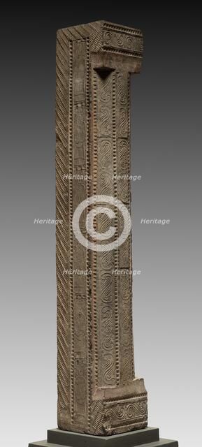 Hollow Tile: Column from Tomb-Chamber Doorway, 2nd Century. Creator: Unknown.