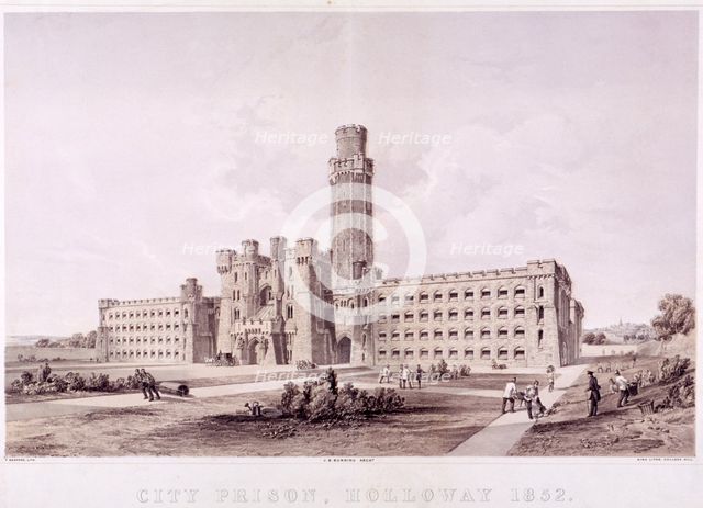 Holloway Prison, Islington, London, 1852. Artist: Anon