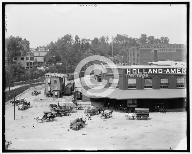 Holland American docks, Hoboken, N.J., between 1900 and 1915. Creator: Unknown.