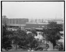 Holland American docks, Hoboken, N.J., between 1900 and 1915. Creator: Unknown