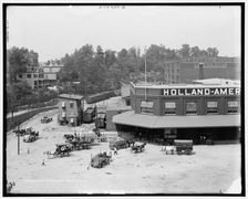 Holland American docks, Hoboken, N.J., between 1900 and 1915. Creator: Unknown