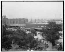 Holland American docks, Hoboken, N.J., between 1900 and 1915. Creator: Unknown