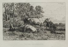 Holland Cows. Creator: Charles-Émile Jacque (French, 1813-1894)