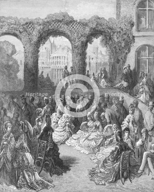 'Holland House - A Garden Party', 1872.  Creator: Gustave Doré.