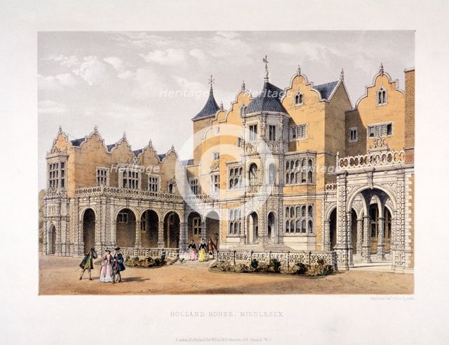 Holland House, Kensington, London, c1850? Artist: Day & Son