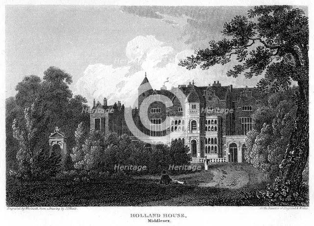 Holland House, London, 1815.Artist: Woolnoth