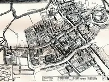 Hollar's plan of Oxford, c1643. Artist: Wenceslaus Hollar