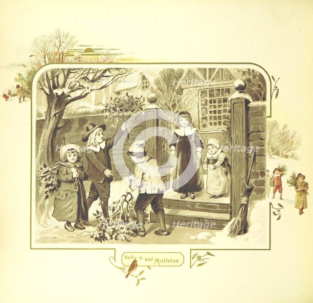 Holly and Mistletoe, 1894. Creator: Eliza F. Manning.
