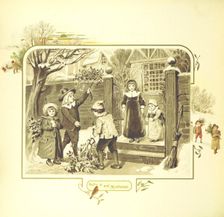 Holly and Mistletoe, 1894. Creator: Eliza F. Manning
