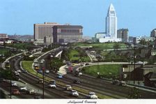 Hollywood Freeway, Los Angeles, California, USA, 1970