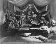 Hollywood set - interior view of tent(?), 1923. Creator: Unknown