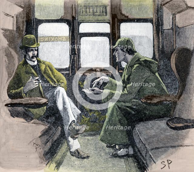 'Holmes gave me a sketch of the Events', 1901. Artist: Sidney E Paget