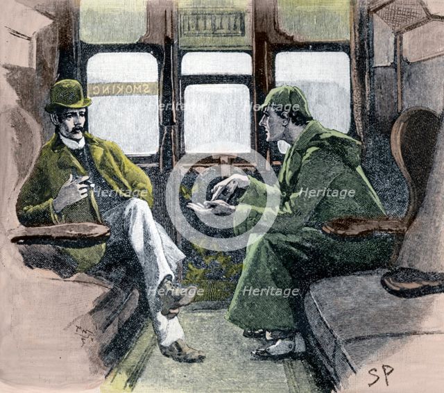 'Holmes gave me a sketch of the Events', 1901. Creator: Sidney E Paget.