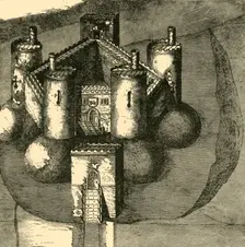 Holt Castle, in 1610 1898. Creator: Unknown