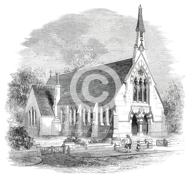 Holy Trinity Chapel School at Reach, Cambridgeshire, 1860. Creator: Unknown.