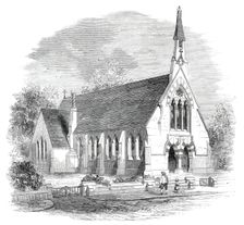 Holy Trinity Chapel School at Reach, Cambridgeshire, 1860. Creator: Unknown