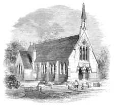 Holy Trinity Chapel School at Reach, Cambridgeshire, 1860. Creator: Unknown
