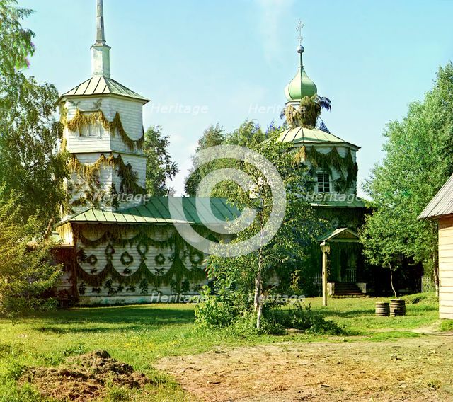 Holy Trinity Church; the oldest in the territory, in the village Peremerki near Tver, 1910. Creator: Sergey Mikhaylovich Prokudin-Gorsky.