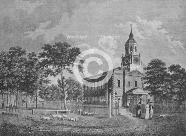 'Holy Trinity Church, Clapham', c1812, (1912). Artist: Unknown.