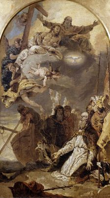 Holy Trinity in Glory Appearing to Saint Pope Clement I, ca 1735. Creator: Tiepolo, Giambattista (1696-1770)