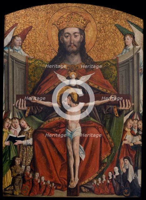 Holy Trinity. Votive painting of Jakub Debinski from the Parish Church of St Margaret in..., c1520. Creator: Unknown.