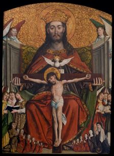 Holy Trinity. Votive painting of Jakub Debinski from the Parish Church of St Margaret in..., c1520. Creator: Unknown