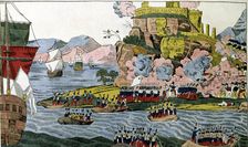 Holy War against France, taking of Algiers by the French, landing and entrance of the troops into…