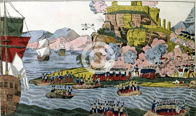 Holy War against France, taking of Algiers by the French, landing and entrance of the troops into…