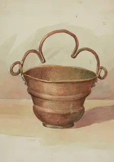 Holy Water Bucket, c. 1936. Creator: Dana Bartlett