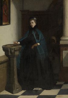 Holy-Water Font, 1854. Creator: Constantin Emile Meunier