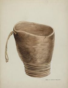 Holy Water Font, 1935/1942. Creator: Majel G. Claflin