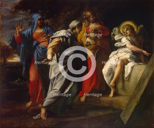 Holy Women at Christ' s Tomb, 1590. Creator: Annibale Carracci.
