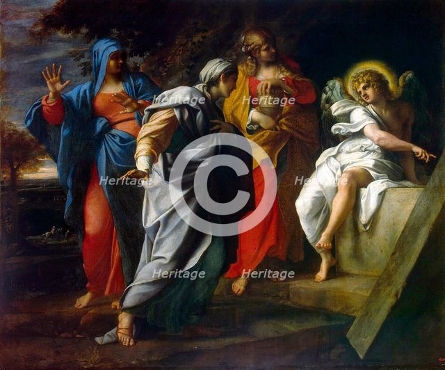 Holy Women at Christ' s Tomb', second half of the 16th century. Creator: Carracci, Annibale (1560-1609).