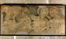 Holy women fragment of the mural painting from the apse of the church of St. Peter ad Vincula…