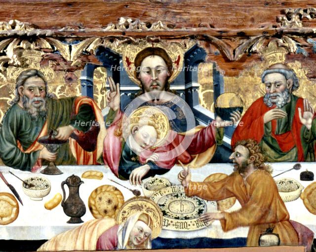 Holy Communion', tempera on wood by Jaume Ferrer.