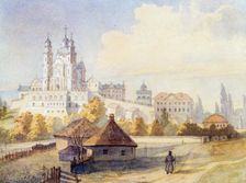 Holy Dormition Pochayiv Lavra. Artist: Shevchenko, Taras Grigoryevich (1814-1861)
