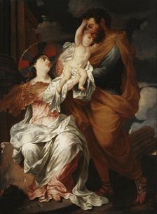 Holy Family, 1682. Creator: Godfried Maes