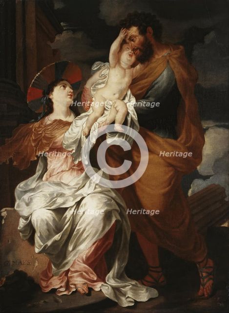 Holy Family, 1682. Creator: Godfried Maes.