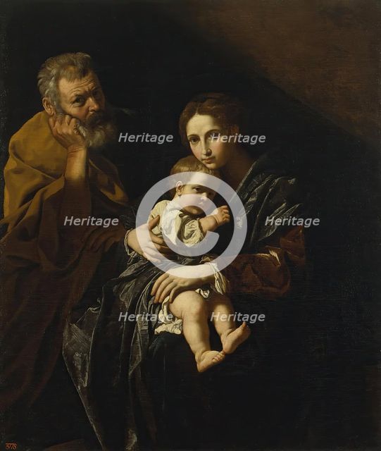 Holy Family, 1621. Creator: Bartolomeo Cavarozzi.
