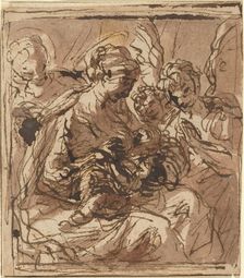 Holy Family, 17th century. Creator: Unknown